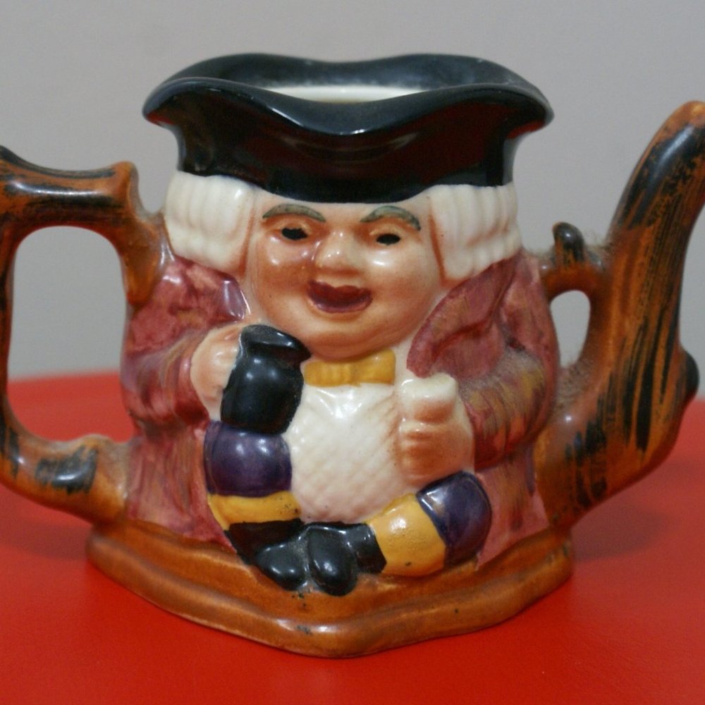 Staffordshire Shorter & Son Toby Pitcher Creamer England Porcelain Hand Painted